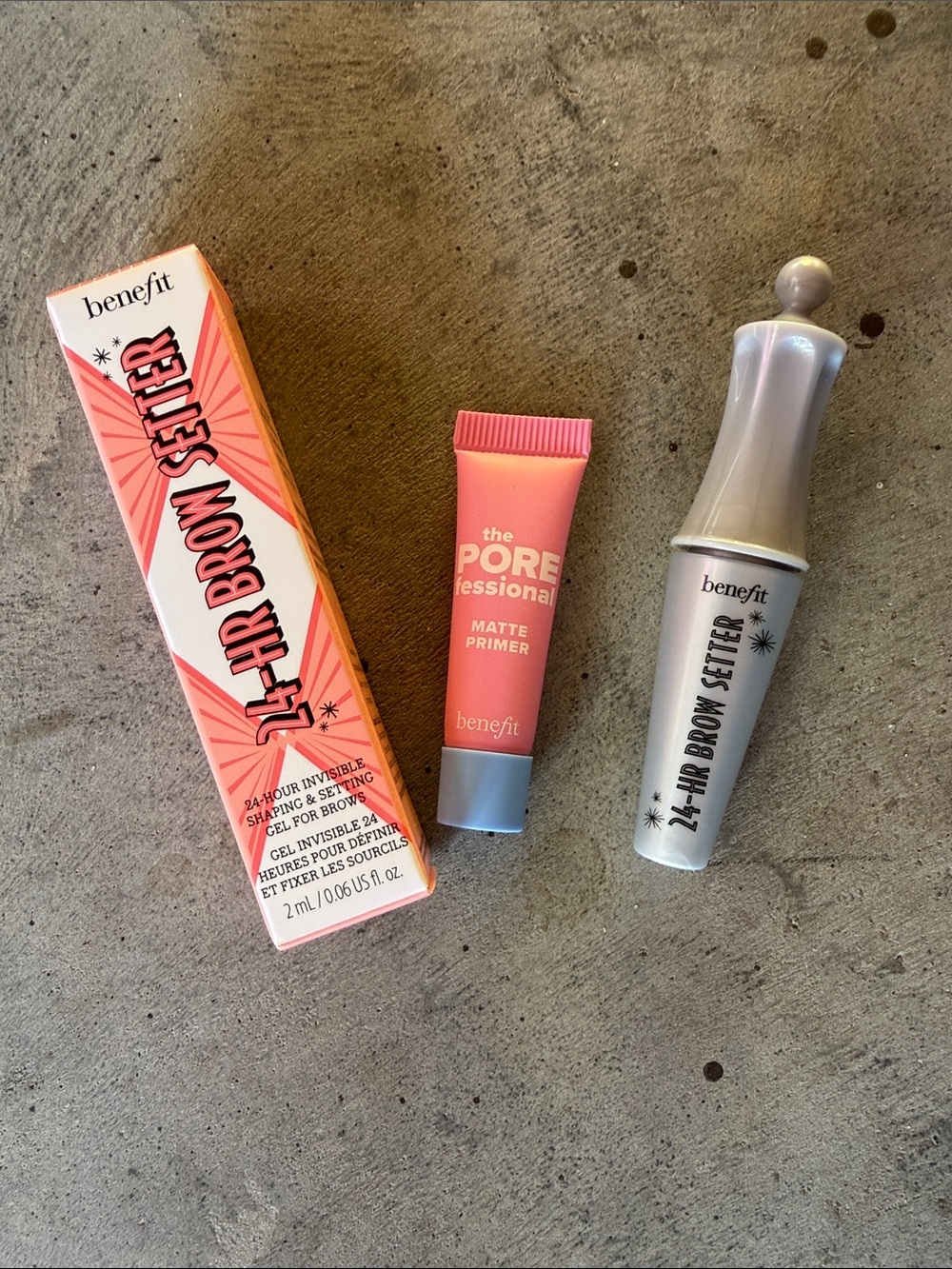 2 Benefit 24-HR Brow Setter gels with bonus primer